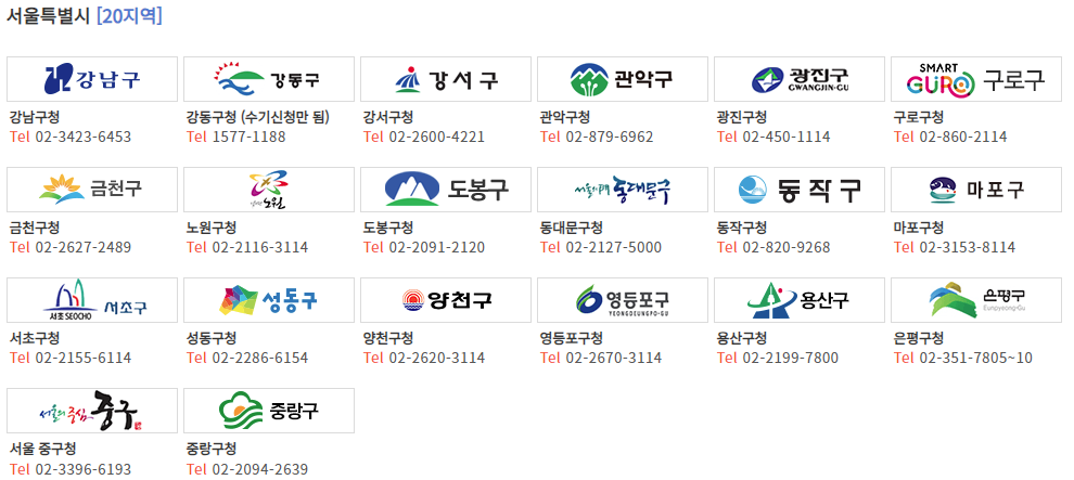 1. 주정차단속 문자알림 서비스 신청 가능 지역 참고 이미지 2