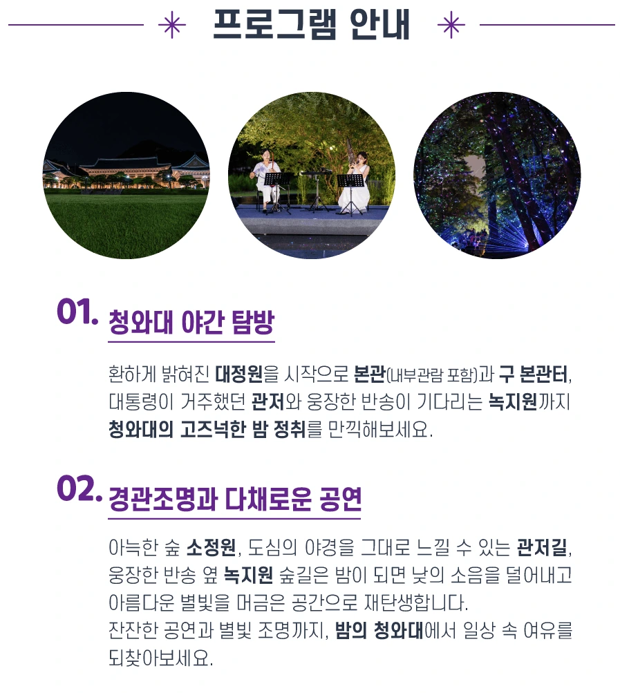 야간관람신청 실패했다면? 주간관람으로! 참고 이미지 4